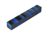 Acrylic acetate - Pearl blue / Pearl black - 20 x 20 x 130 mm