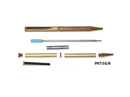 5 pc Twist pen kit  Gold 24K  bleu