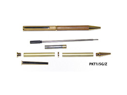 5 pc Twist pen kit  Gold 24K  black