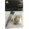 Jeu de 5 stylos a bille - Plaque or - noir