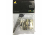 5 pc Twist pen kit - Gold-plated - black