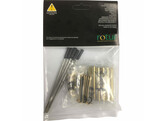 Jeu de 5 stylos a bille - Plaque or - noir