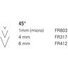 Flexcut - Burin 45  - 4 mm