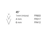 Flexcut - Burin 45  - 4 mm
