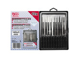 10 pc Diamond straight files set - Grit 100 - 140 mm