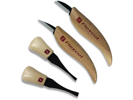 Flexcut - Beginners-set met palm- en houtsnijmessen  4st 