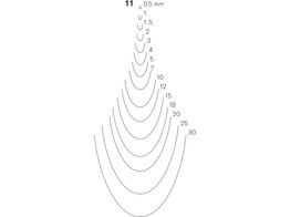 Straight Gouge 11 Pfeil