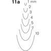 Pfeil - Gouge coudee - 11a - 7 mm
