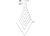 Pfeil - V-parting tool 60  - n 12 - 12 mm