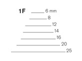 Pfeil - Vissestaartbeitel - 1F - 12 mm