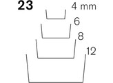 Pfeil - Kastenmeissel - n 23 - 4 mm