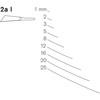 Pfeil - Gouge coudee - 2a l - 16 mm - Gauche
