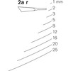 Pfeil - Gouge coudee - 2a r - 25 mm - Droite