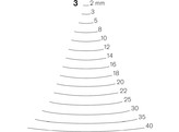 Pfeil - Rechte guts - n 3 - 2 mm