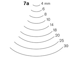 Gekropte Beitel 7A Pfeil