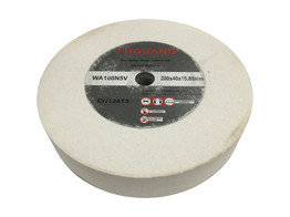 Record Power - Grinding wheel - 200 x 40 x 15 88 mm - White - Grit 100