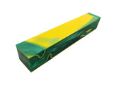 Acetate acrylique - Tourbillon vert / jaune - 20 x 20 x 135 mm