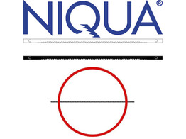 Niqua - Sageblatter mit Querstift - 130 x 2 0 x 0 025 mm  12St 