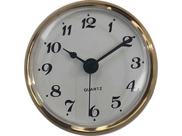 Horloge 65 mm  blanc  arabe