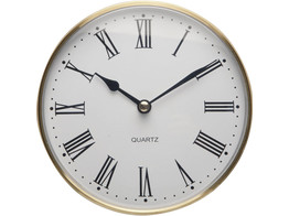 Horloge 65 mm  blanc  romane