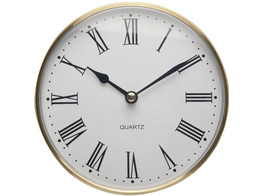 Horloge 85 mm  blanc  romane