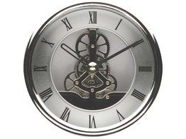 Skeleton Clock 150  argent