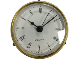 Horloge 70 mm  blanc  romaine