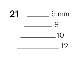 Dog leg chisel 21 Pfeil
