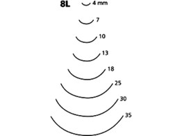 Geplooide beitel 8L Pfeil