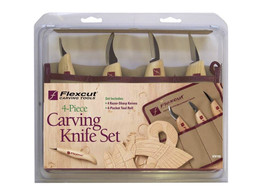 Flexcut - Set of sculpting knives with pouch  4pc 