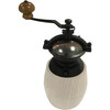 Top crank coffee grinder mechanism